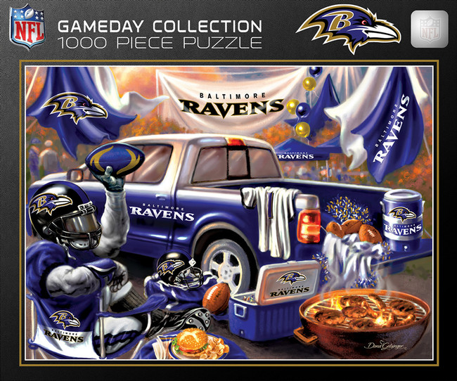 Baltimore Ravens 1000 Piece Puzzle Gameday Design NFL Jigsaw Puzzle Fan Activity