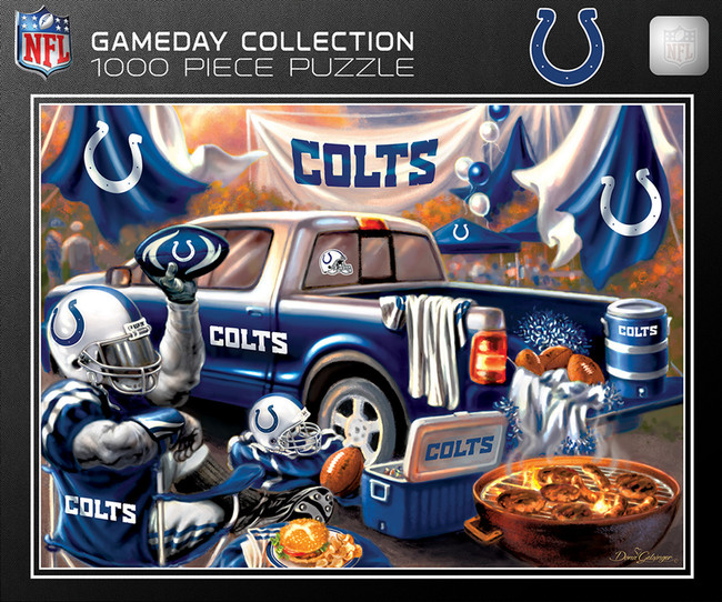 Indianapolis Colts 1000 Piece Puzzle Gameday Design NFL Jigsaw Puzzle Fan Activity