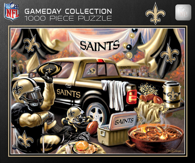 New Orleans Saints 1000 Piece Puzzle Gameday Design NFL Jigsaw Puzzle Fan Activity