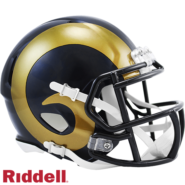 Los Angeles Rams Helmet Riddell Replica Mini Speed Style 2000-2016 T/B