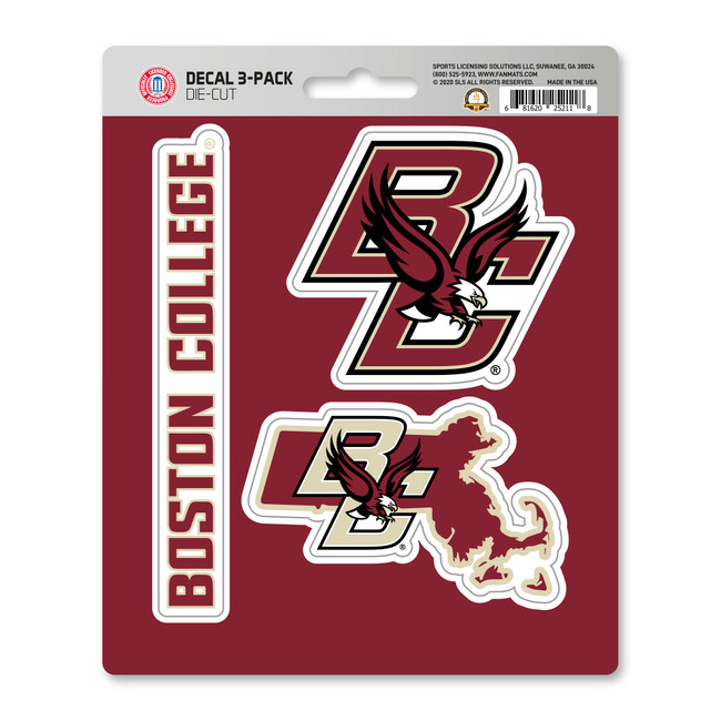 Boston College Eagles 3 Piece Decal Sticker Set
