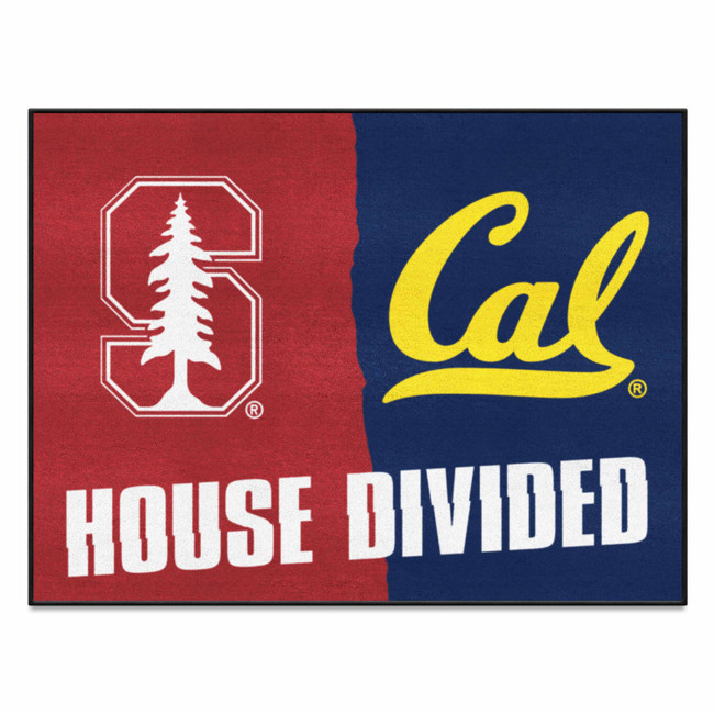 Stanford / UC-Berkeley House Divided House Divided Rug - 34 in. x 42.5 in.