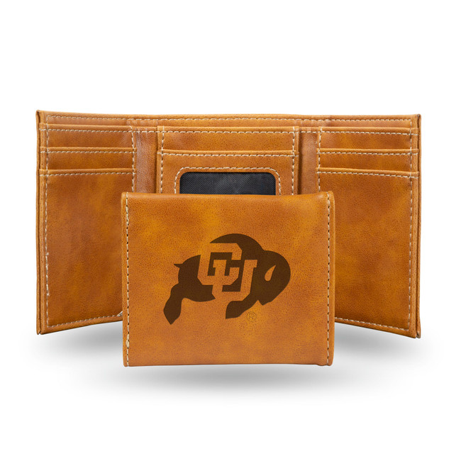 Colorado Buffaloes Wallet Trifold Laser Engraved