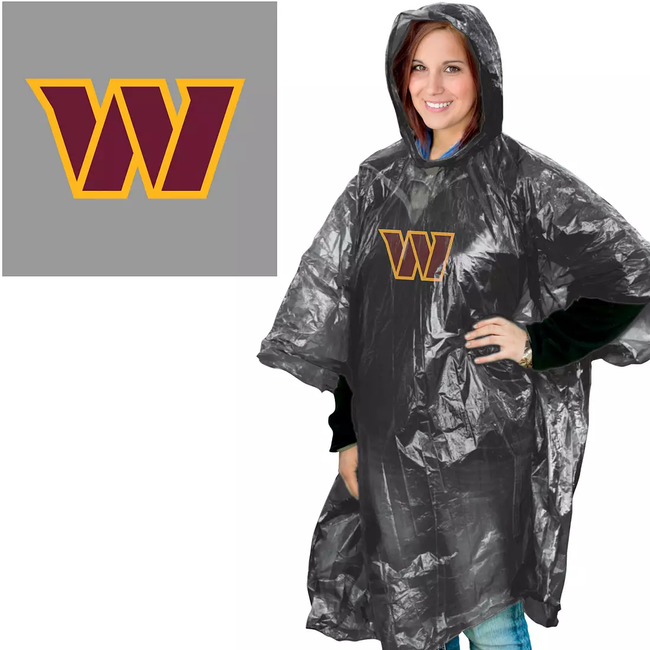 Washington Commanders Rain Poncho