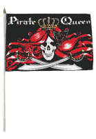 Pirate Queen 12x18in Stick Flag
