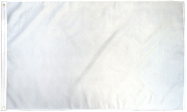 White Solid Color 3x5ft DuraFlag