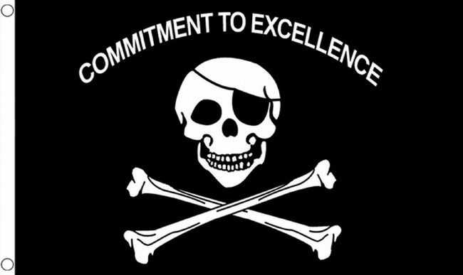 Commitment to Excellence Flag 3x5ft Poly