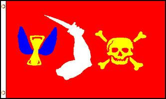 Christopher Moody Pirate Flag 3x5ft Poly