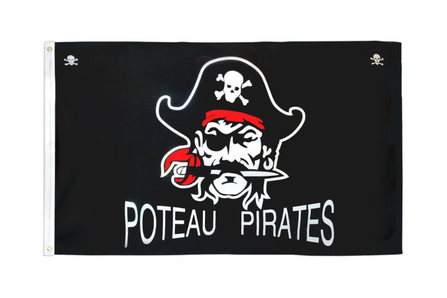 Poteau Pirates Flag 3x5ft Poly