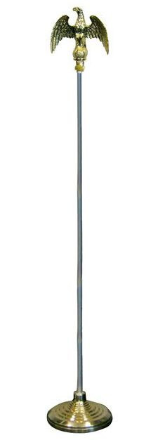 8ft Flag Pole and Gold Base Kit (Eagle Top)