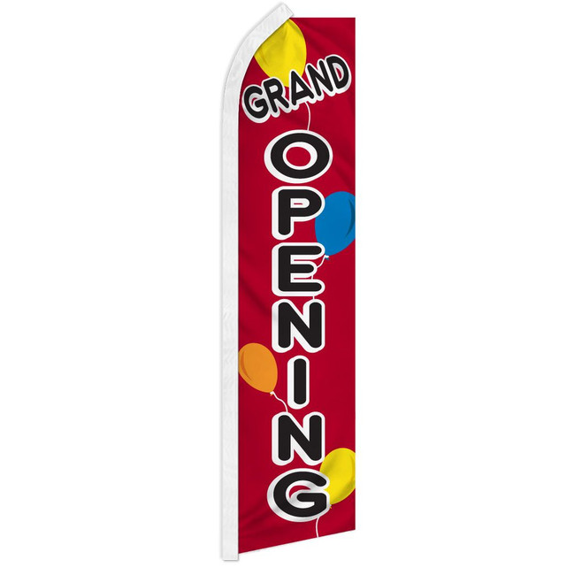 Grand Opening (Balloons) Super Flag
