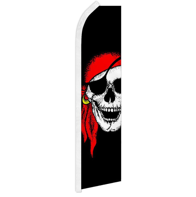 Red Bandana Jolly Roger Super Flag
