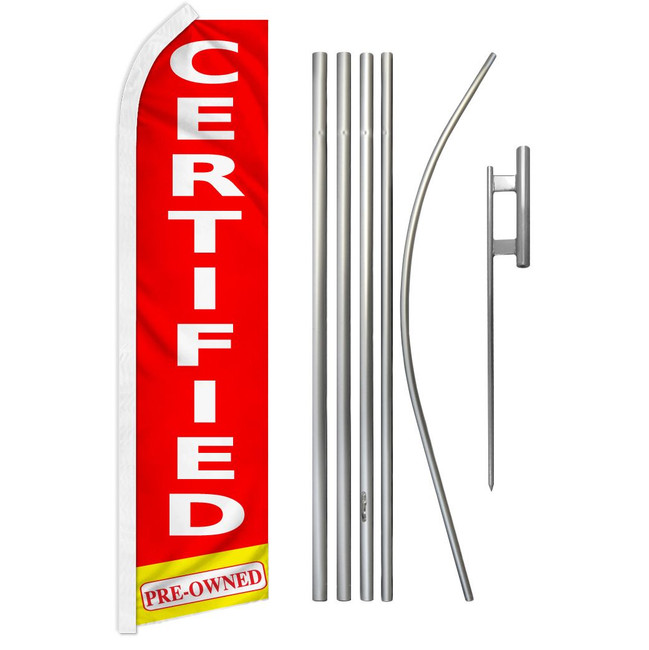 Certified Pre-Owned Super Flag & Pole Kit