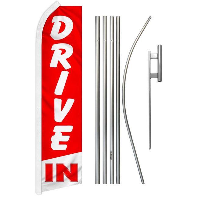 Drive In Super Flag & Pole Kit