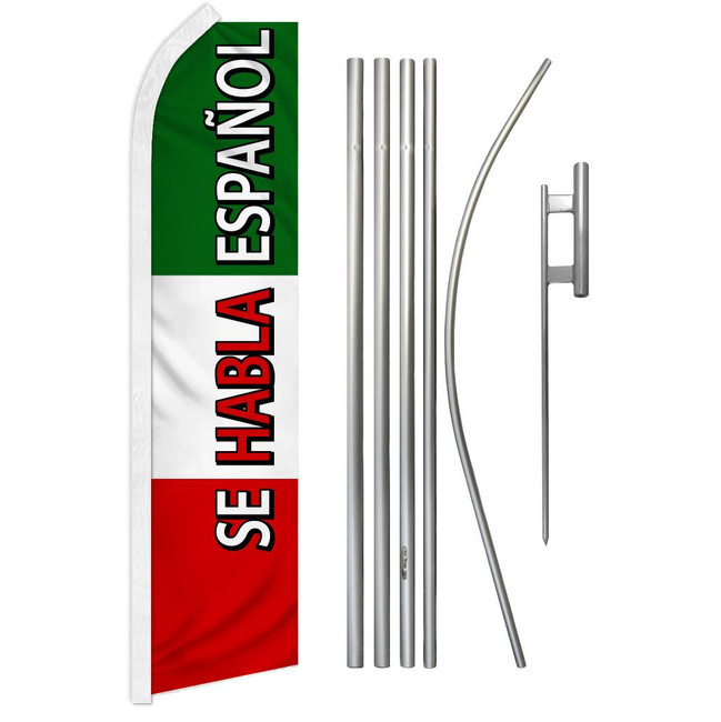 Se Habla Espanol #2 Super Flag & Pole Kit