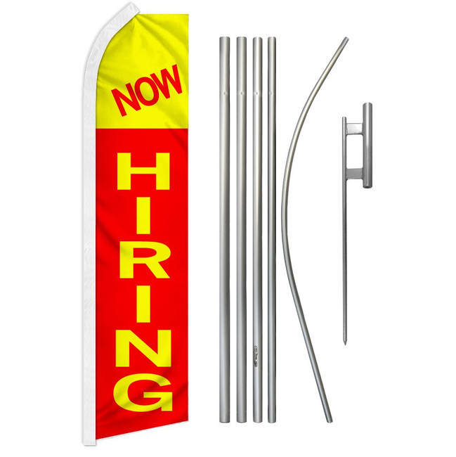 Now Hiring Super Flag & Pole Kit
