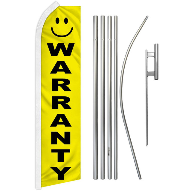 Warranty Super Flag & Pole Kit