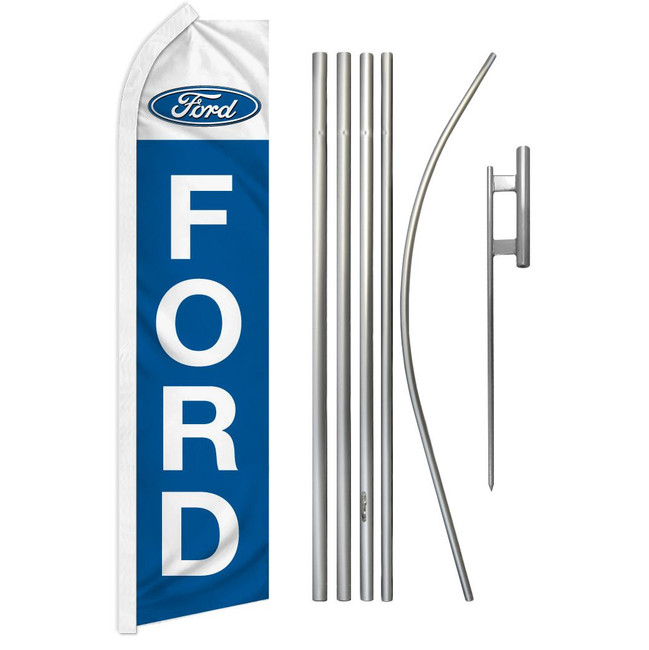 Ford Super Flag & Pole Kit