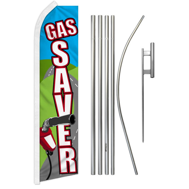Gas Saver Super Flag & Pole Kit