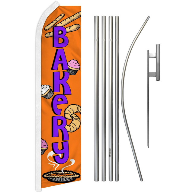 Bakery Super Flag & Pole Kit
