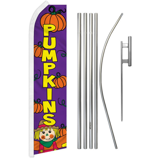Pumpkins Super Flag & Pole Kit