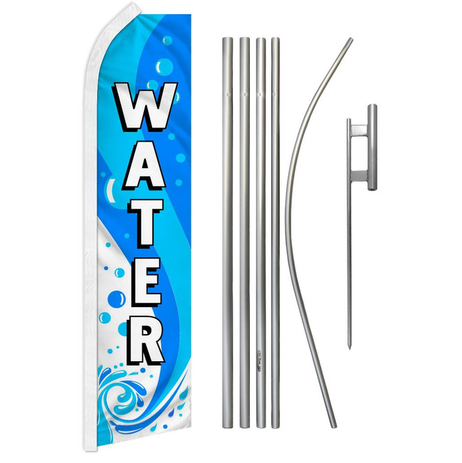 Water Super Flag & Pole Kit