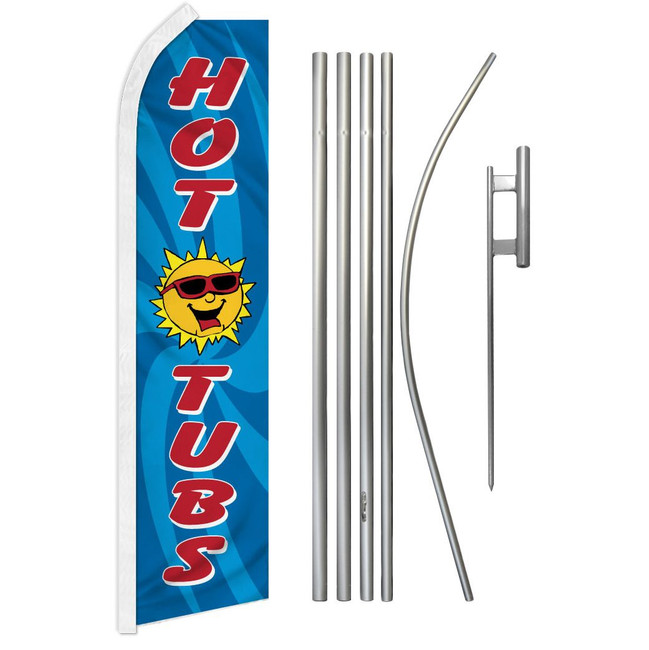 Hot Tubs Super Flag & Pole Kit