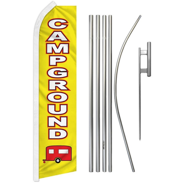 Campground Super Flag & Pole Kit