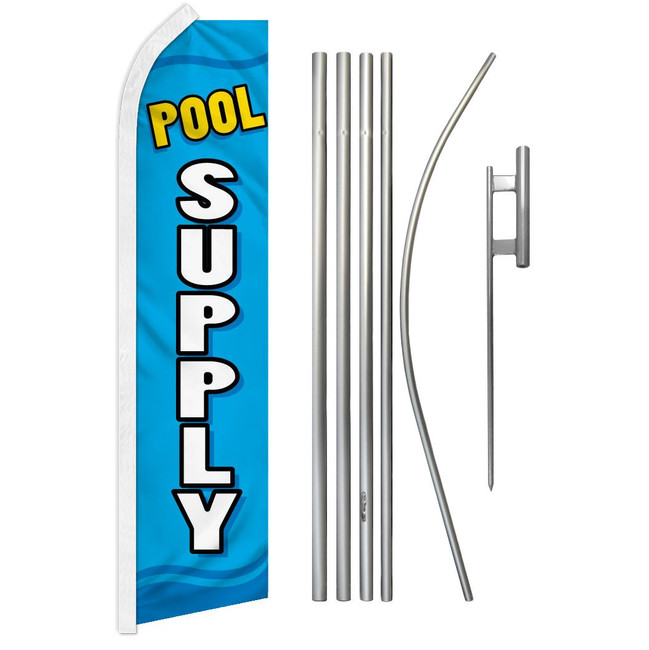 Pool Supply Super Flag & Pole Kit