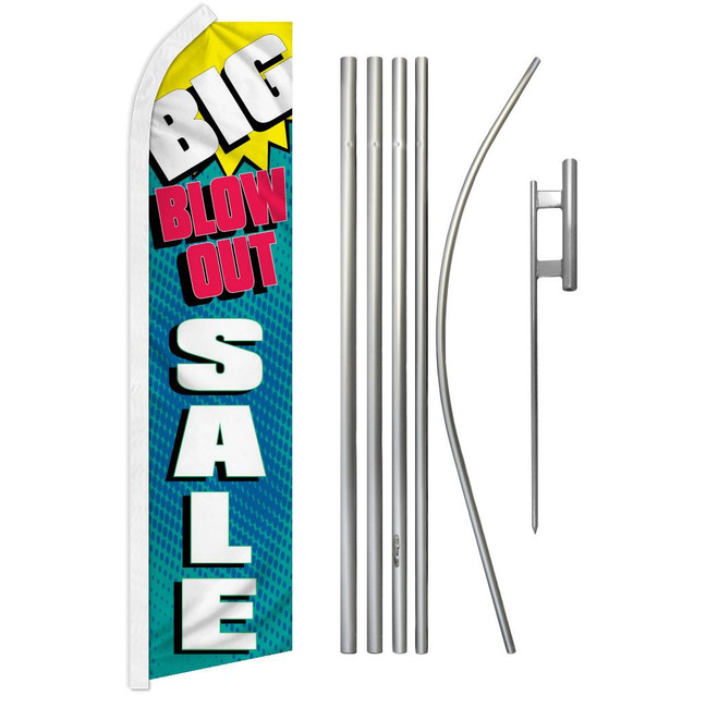 Big Blow-Out Sale Super Flag & Pole Kit