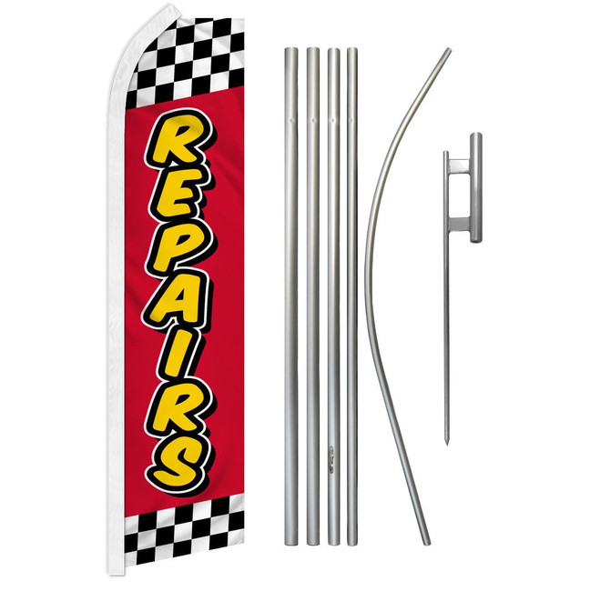 Repairs (Red & Yellow) Super Flag & Pole Kit