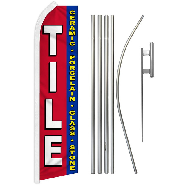 Tile Super Flag & Pole Kit