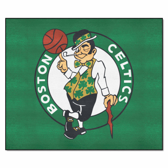 Boston Celtics Tailgater Rug - 5ft. x 6ft. Circular Leprachaun Primary Logo