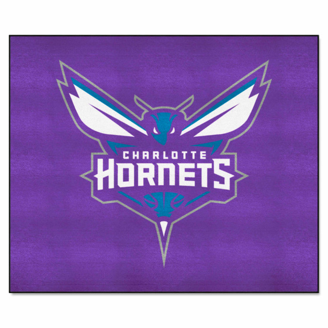 Charlotte Hornets Tailgater Rug - 5ft. x 6ft. Hornet with Wordmark Primary Logo