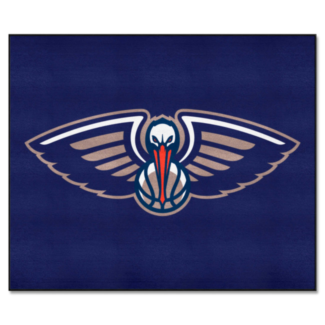 New Orleans Pelicans Tailgater Rug - 5ft. x 6ft. Fleur-de-lis Pelican Secondary Logo