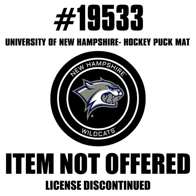 New Hampshire Wildcats Hockey Puck Rug - 27in. Diameter