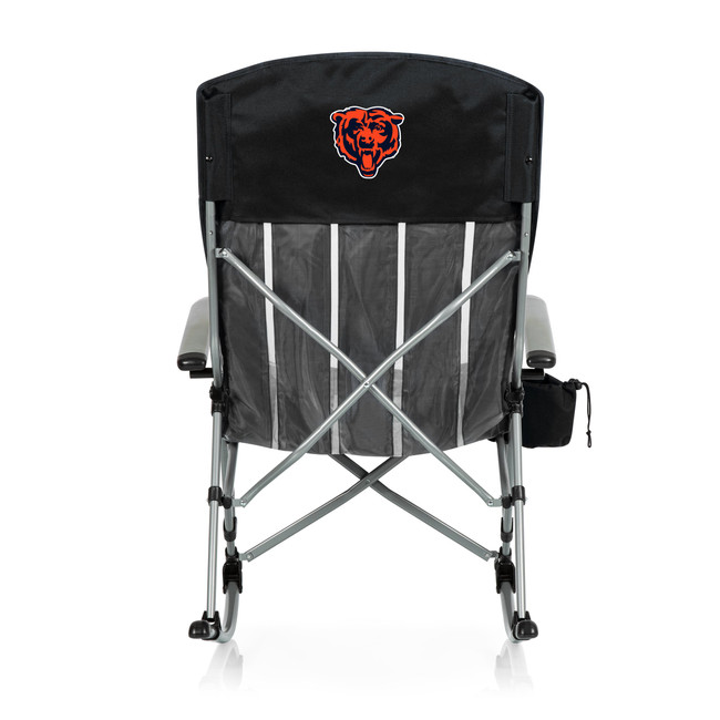 Chicago Bears Outdoor Rocking Camp Chair, (Black)