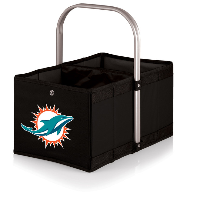 Miami Dolphins Urban Basket Collapsible Tote, (Black)