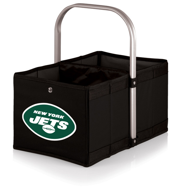 New York Jets Urban Basket Collapsible Tote, (Black)