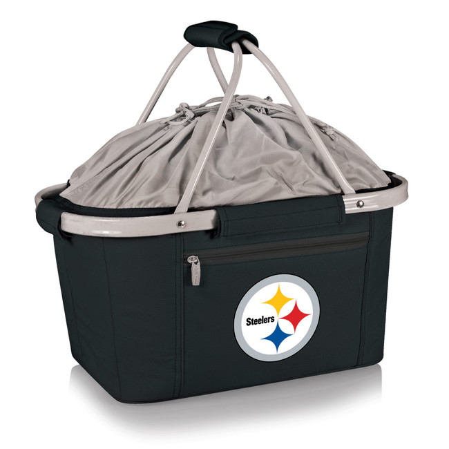 Pittsburgh Steelers Metro Basket Collapsible Cooler Tote, (Black)