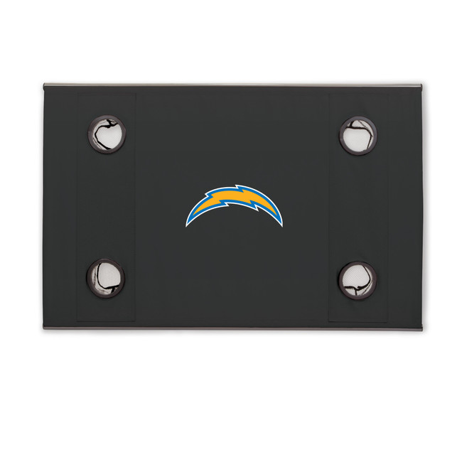 Los Angeles Chargers Travel Table Portable Folding Table, (Black)