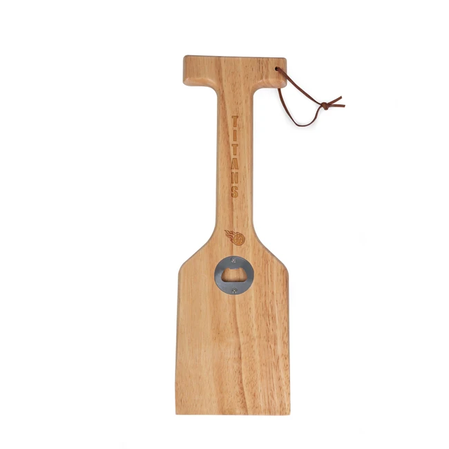 Tennessee Titans Hardwood BBQ Grill Scraper with Bottle Opener, (Parawood)