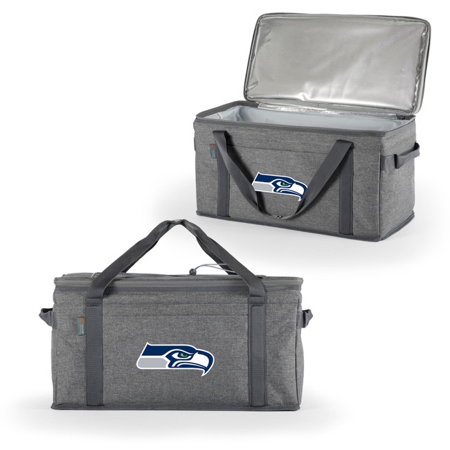 Seattle Seahawks 64 Can Collapsible Cooler, (Heathered Gray)