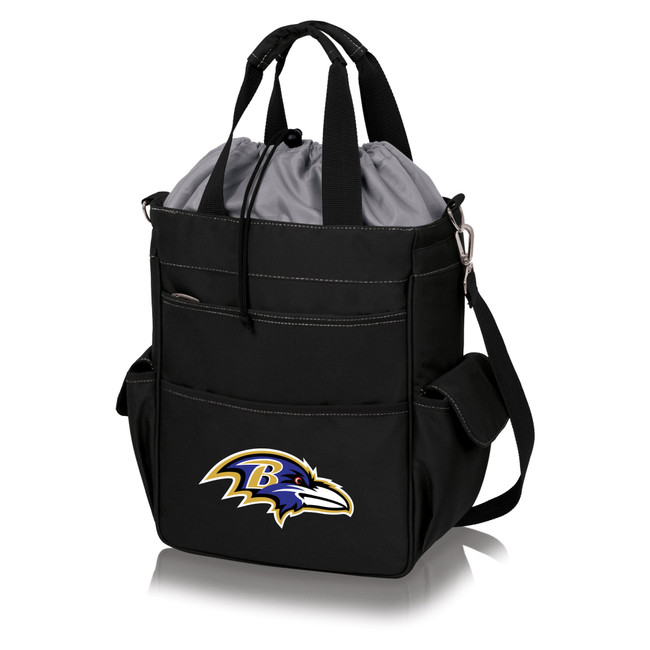 Baltimore Ravens Activo Cooler Tote Bag, (Black with Gray Accents)