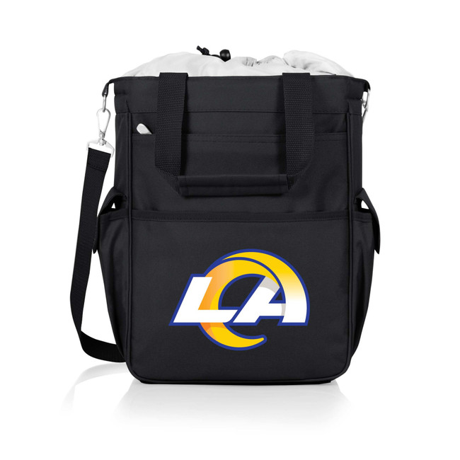 Los Angeles Rams Activo Cooler Tote Bag, (Black with Gray Accents)