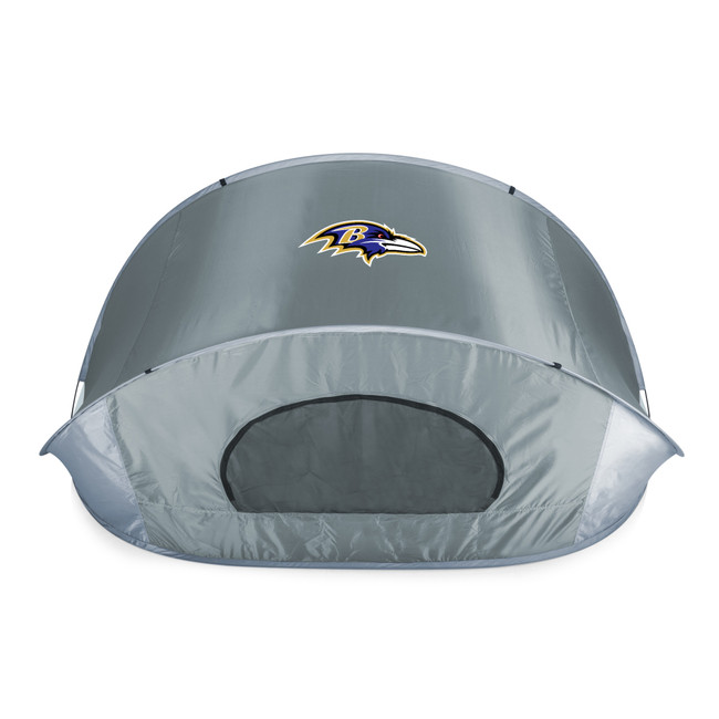 Baltimore Ravens Manta Portable Beach Tent, (Gray with Black Accents)