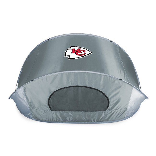 Kansas City Chiefs Manta Portable Beach Tent, (Gray with Black Accents)