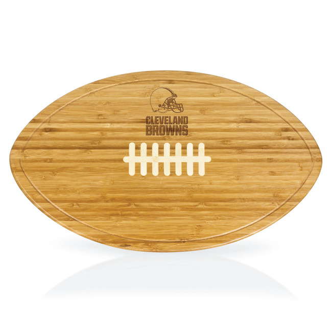 Cleveland Browns Kickoff Football Cutting Board & Serving Tray, (Bamboo)