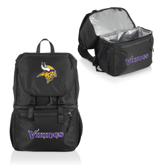 Minnesota Vikings Tarana Backpack Cooler, (Carbon Black)