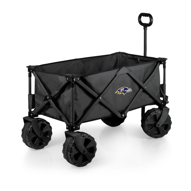 Baltimore Ravens Adventure Wagon Elite All-Terrain Portable Utility Wagon, (Dark Gray)